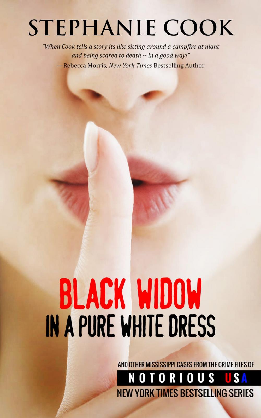 Big bigCover of Black Widow in a Pure White Dress