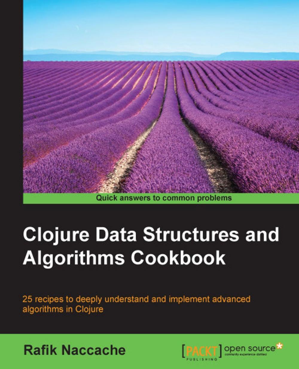 Big bigCover of Clojure Data Structures and Algorithms Cookbook
