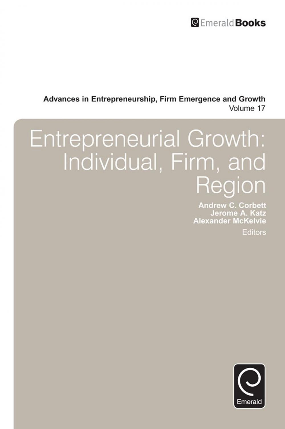 Big bigCover of Entrepreneurial Growth