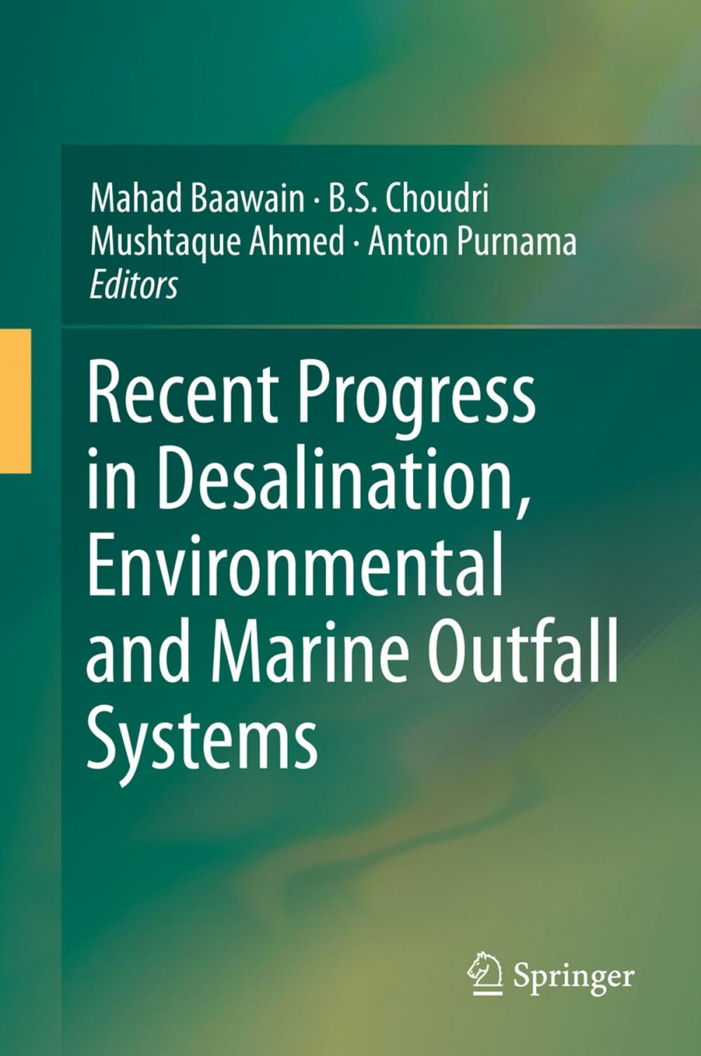 Big bigCover of Recent Progress in Desalination, Environmental and Marine Outfall Systems