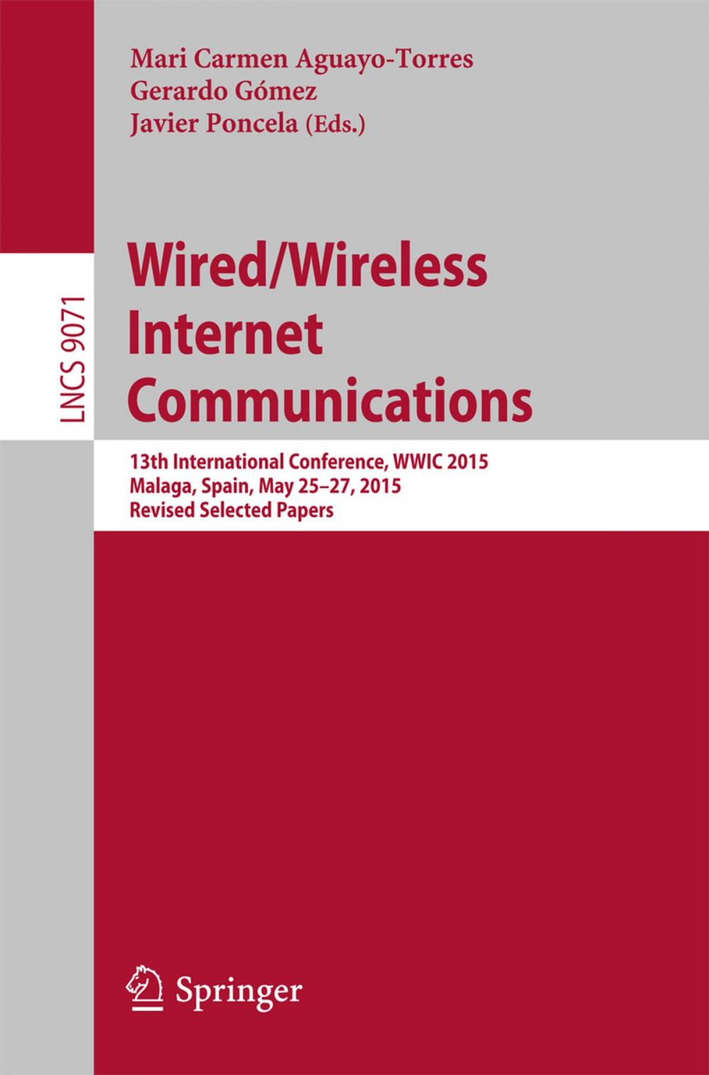 Big bigCover of Wired/Wireless Internet Communications
