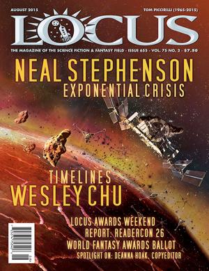 Book cover of Locus Magazine, Issue # 655, August 2015