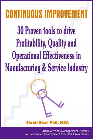 Cover of Continuous Improvement- 30 Proven tools to drive Profitability, Quality and Operational Effectiveness in Manufacturing & Service Industry