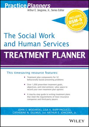 Book cover of The Social Work and Human Services Treatment Planner, with DSM 5 Updates