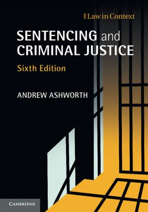 Book cover of Sentencing and Criminal Justice