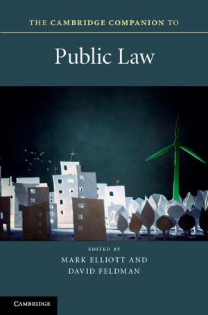 Cover of the book The Cambridge Companion to Public Law by Anne Margaret Baxley