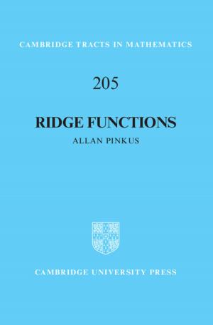 Cover of the book Ridge Functions by Pamela J. Clouser McCann