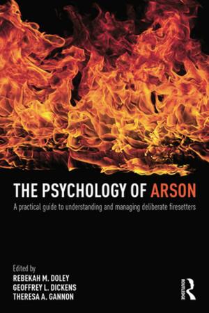 Cover of the book The Psychology of Arson by 