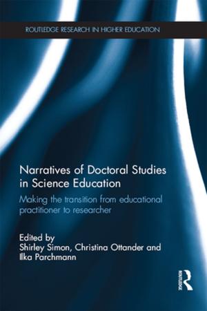 Cover of the book Narratives of Doctoral Studies in Science Education by V. W. Turner