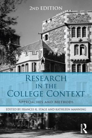 Cover of the book Research in the College Context by 