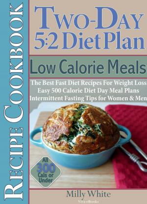 Book cover of Two-Day 5:2 Diet Plan Low Calorie Meals Recipe Cookbook The Best Fast Diet Recipes For Weight Loss Easy 500 Calorie Diet Day Meal Plans