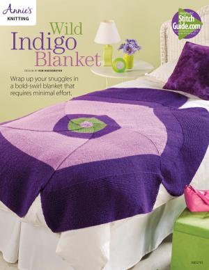 Cover of the book Wild Indigo Blanket Knit Pattern by Annie's