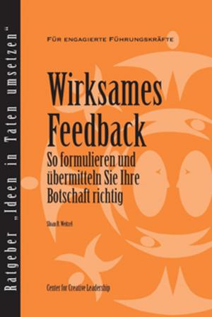 Cover of the book Feedback That Works: How to Build and Deliver Your Message (German) by Horth, Palus