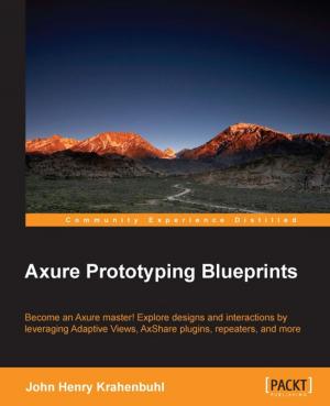 Cover of the book Axure Prototyping Blueprints by Gary Garber