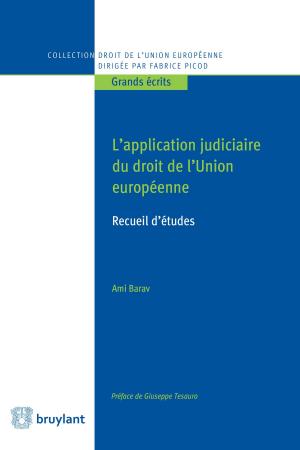 Book cover of L'application judiciaire du droit de l'Union européenne