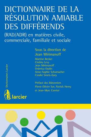 Cover of the book Dictionnaire de la résolution amiable des différends by Christian Debuyst
