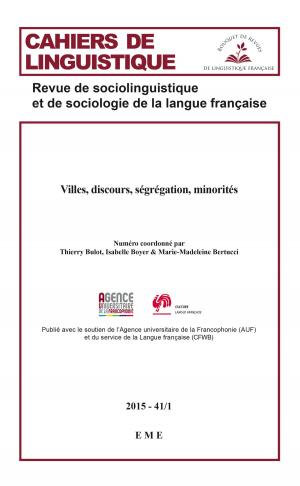 Cover of the book Villes, discours, ségrégation, minorités by Fred Dervin, Vasumathi Badrinathan (éd.)