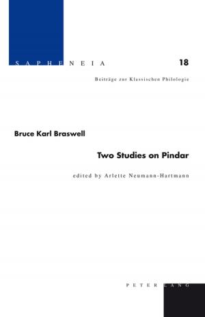Cover of the book Two Studies on Pindar by Susanne Wein