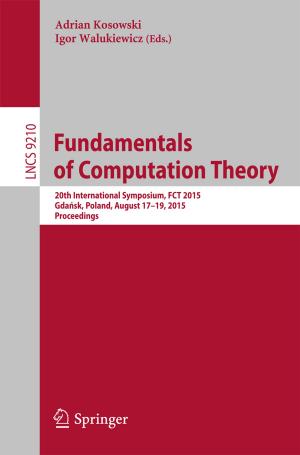 Cover of the book Fundamentals of Computation Theory by M. G. Krukovich, B. A Prusakov, I. G Sizov