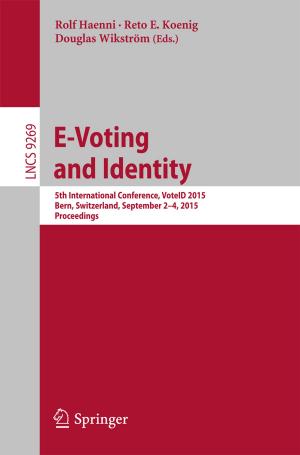 Cover of the book E-Voting and Identity by Andie Campbell