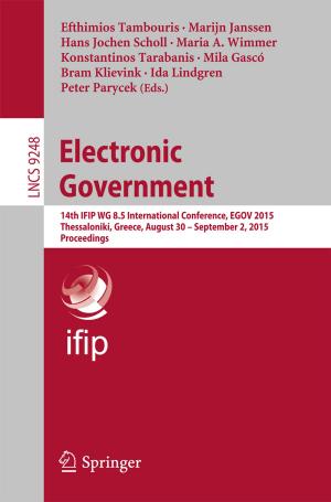 Cover of the book Electronic Government by Youcef Mezouar, Carlos Sagüés, Rosario Aragues