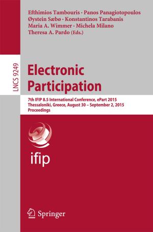 Cover of the book Electronic Participation by Siuly Siuly, Yan Li, Yanchun Zhang