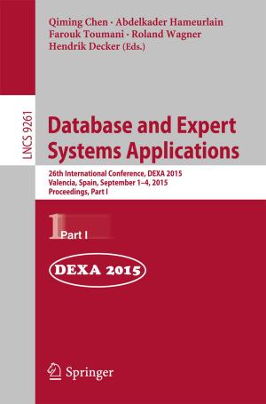 Cover of the book Database and Expert Systems Applications by Elly Stroo Cloeck