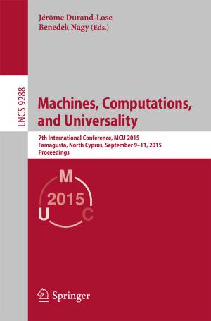 Cover of the book Machines, Computations, and Universality by Olga A. Simakova, Robert J. Davis, Dmitry Yu. Murzin