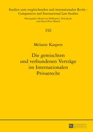 Cover of the book Die gemischten und verbundenen Vertraege im Internationalen Privatrecht by Pierre-Yves Donzé