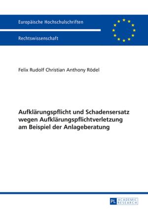 Cover of the book Aufklaerungspflicht und Schadensersatz wegen Aufklaerungspflichtverletzung am Beispiel der Anlageberatung by Arno Dirlewanger