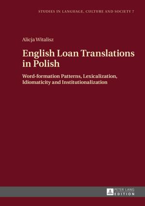Cover of the book English Loan Translations in Polish by Amy J. Catalano