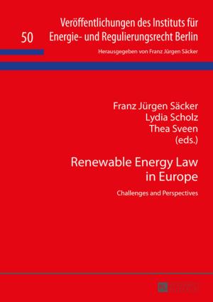 Cover of the book Renewable Energy Law in Europe by Margrit Hansen