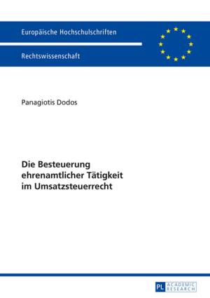Cover of the book Die Besteuerung ehrenamtlicher Taetigkeit im Umsatzsteuerrecht by Juan Andrés Villena Ponsoda, Giovanni Caprara, Emilio Ortega Arjonilla