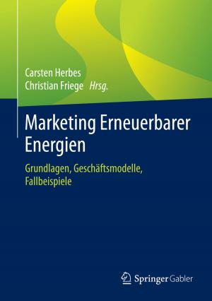 Cover of the book Marketing Erneuerbarer Energien by Ralf-Peter Prack, André Czerwionka