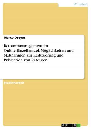 Cover of the book Retourenmanagement im Online-Einzelhandel. Möglichkeiten und Maßnahmen zur Reduzierung und Prävention von Retouren by Alexander Syder