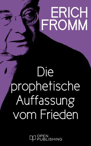 Book cover of Die prophetische Auffassung vom Frieden