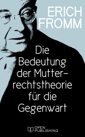 Book cover of Die Bedeutung der Mutterrechtstheorie für die Gegenwart
