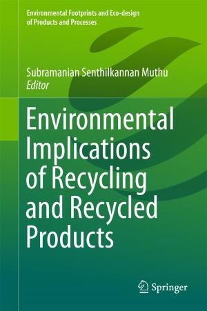 Cover of the book Environmental Implications of Recycling and Recycled Products by Fahimuddin Shaik, Amit Kumar, D.Sravan Kumar, B Abdul Rahim