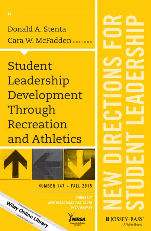 Cover of the book Student Leadership Development Through Recreation and Athletics by , Wiley