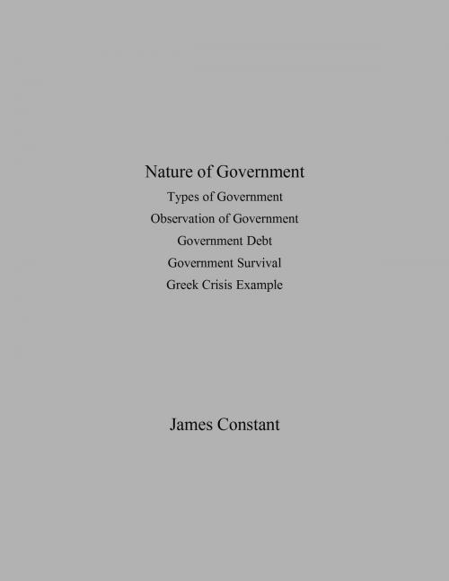 Cover of the book Nature of Government by James Constant, James Constant