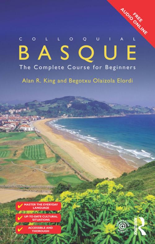Cover of the book Colloquial Basque by Begotxu Olaizola Elordi, Alan R. King, Taylor and Francis