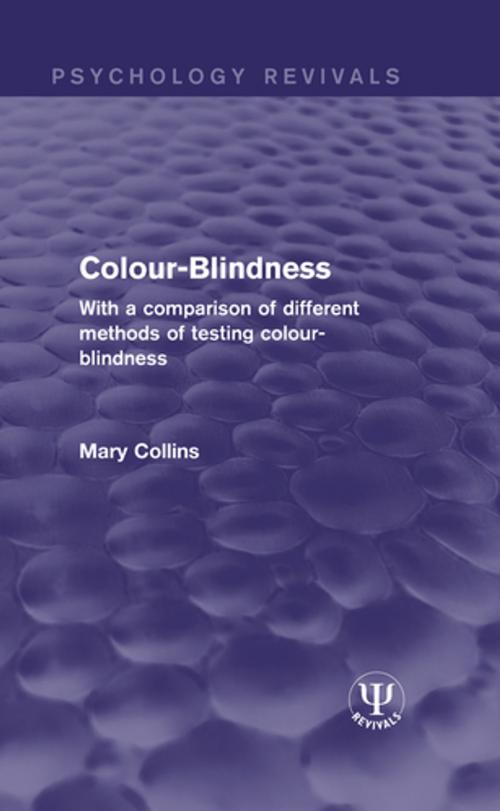 Cover of the book Colour-Blindness by Mary Collins, Taylor and Francis