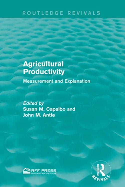 Cover of the book Agricultural Productivity by , Taylor and Francis