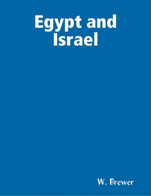 Cover of the book Egypt and Israel by W. Brewer, Lulu.com