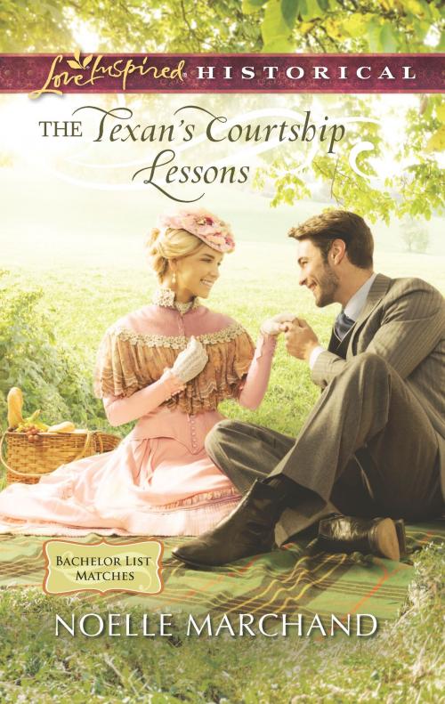 Cover of the book The Texan's Courtship Lessons by Noelle Marchand, Harlequin