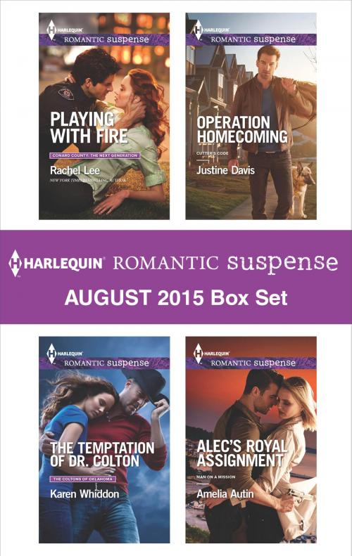 Cover of the book Harlequin Romantic Suspense August 2015 Box Set by Rachel Lee, Karen Whiddon, Justine Davis, Amelia Autin, Harlequin