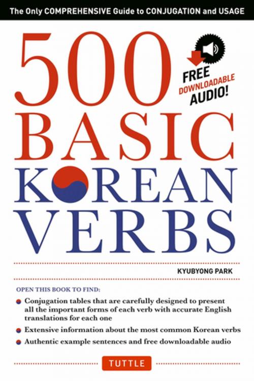 Cover of the book 500 Basic Korean Verbs by Kyubyong Park, Tuttle Publishing