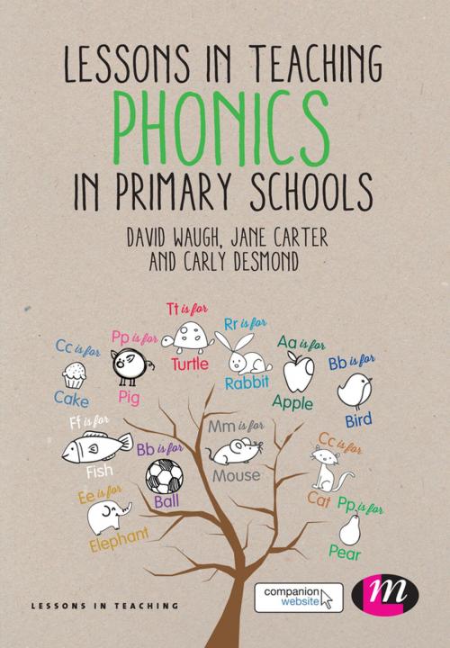Cover of the book Lessons in Teaching Phonics in Primary Schools by Jane Carter, Carly Desmond, David Waugh, SAGE Publications