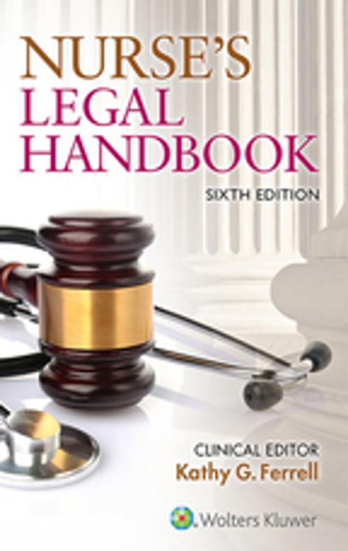 Cover of the book Nurse's Legal Handbook by Kathy Ferrell, Wolters Kluwer Health