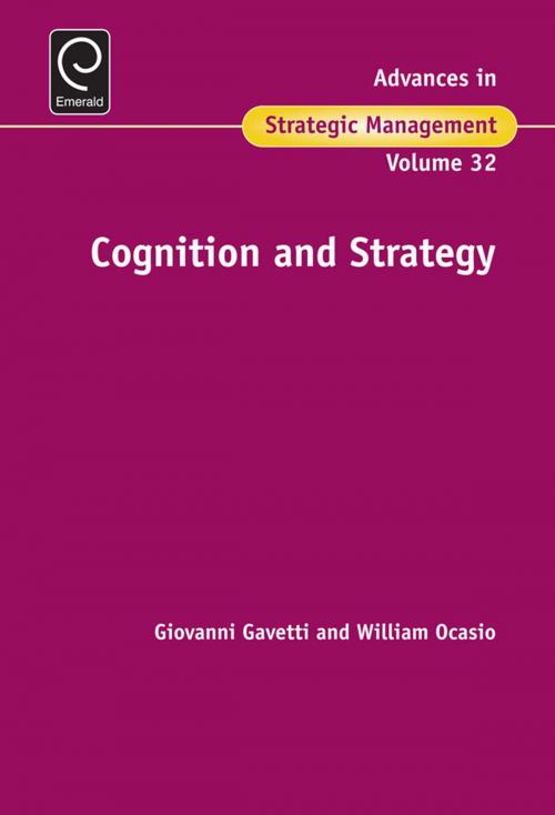 Cover of the book Cognition & Strategy by , Emerald Group Publishing Limited
